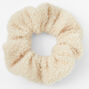 Medium Ivory Teddy Hair Scrunchie,