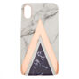 Geometric Marbled Phone Case - Fits iPhone X/XS,