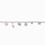 Silver-tone Coquette Charm Bracelet,