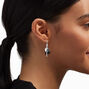 Black Daisy Yin Yang Multi-Strand Choker Necklace &amp; Huggie Hoop Earrings Set &#40;2 Pack&#41;,