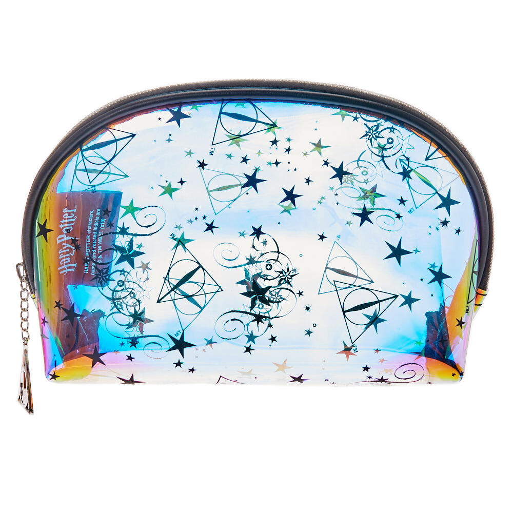 Harry Potter Deathly Hallows Holographic Cosmetic Bag Claire s