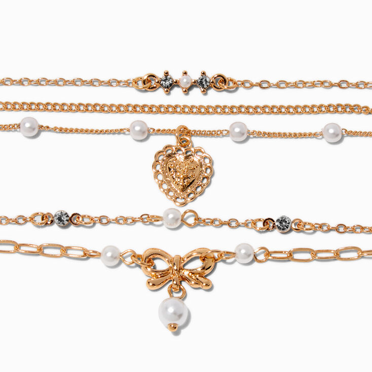 Gold-tone Uptown Multi-Strand Bracelets - 2 Pack,