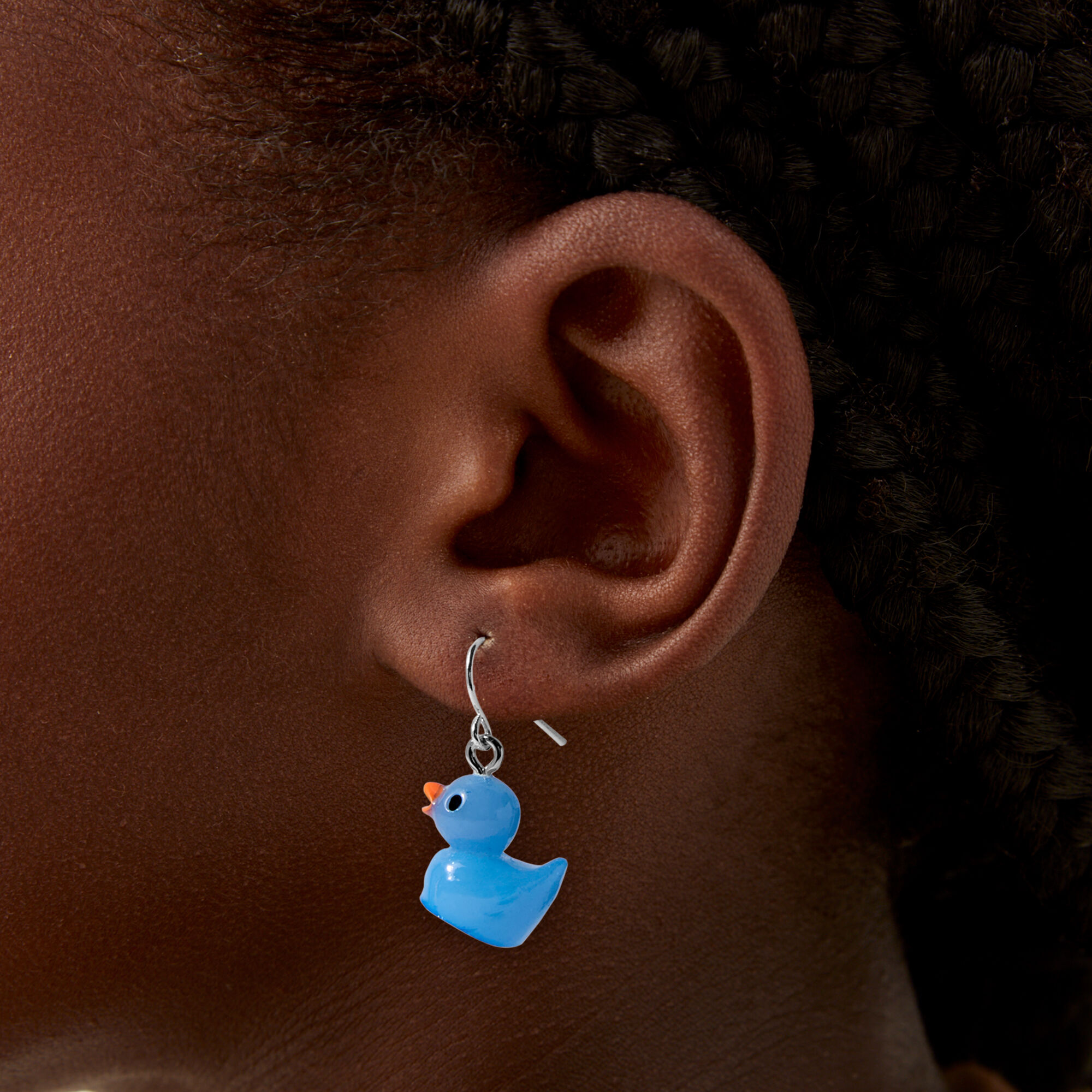 Rubber duck top earrings claire's