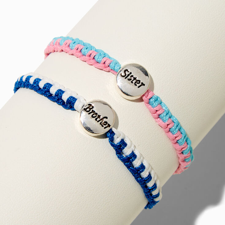 Best Friends Brother &amp; Sister Adjustable Bracelets - 2 Pack,
