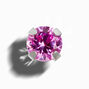 Claire&#39;s Exclusive 14kt White Gold 3mm Lab Grown Pink Sapphire Studs Ear Piercing Kit with Ear Care Solution,