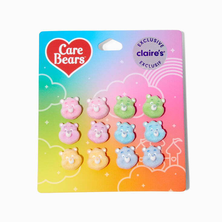 Clous d&#39;oreilles floqu&eacute;s en exclusivit&eacute; chez Claire&#39;s Bisounours&trade; - Lot de 6,