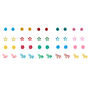 Girly Icon Assorted Unicorn Stud Earrings - 20 Pack,