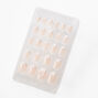 French Tip Stilleto Press On Vegan Faux Nail Set - 24 Pack,