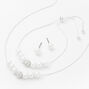 Silver-tone Faux Pearl Jewellery Set - 3 Pack,