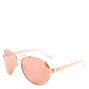 Rose Gold &amp; Pink Marble Sunglasses,