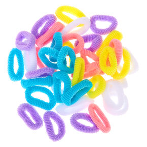 Claire&#39;s Club Pastel Hair Bobbles &amp; Bag - 38 Pack,