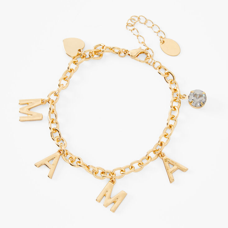 Mother's Day Gold Mama Charm Bracelet