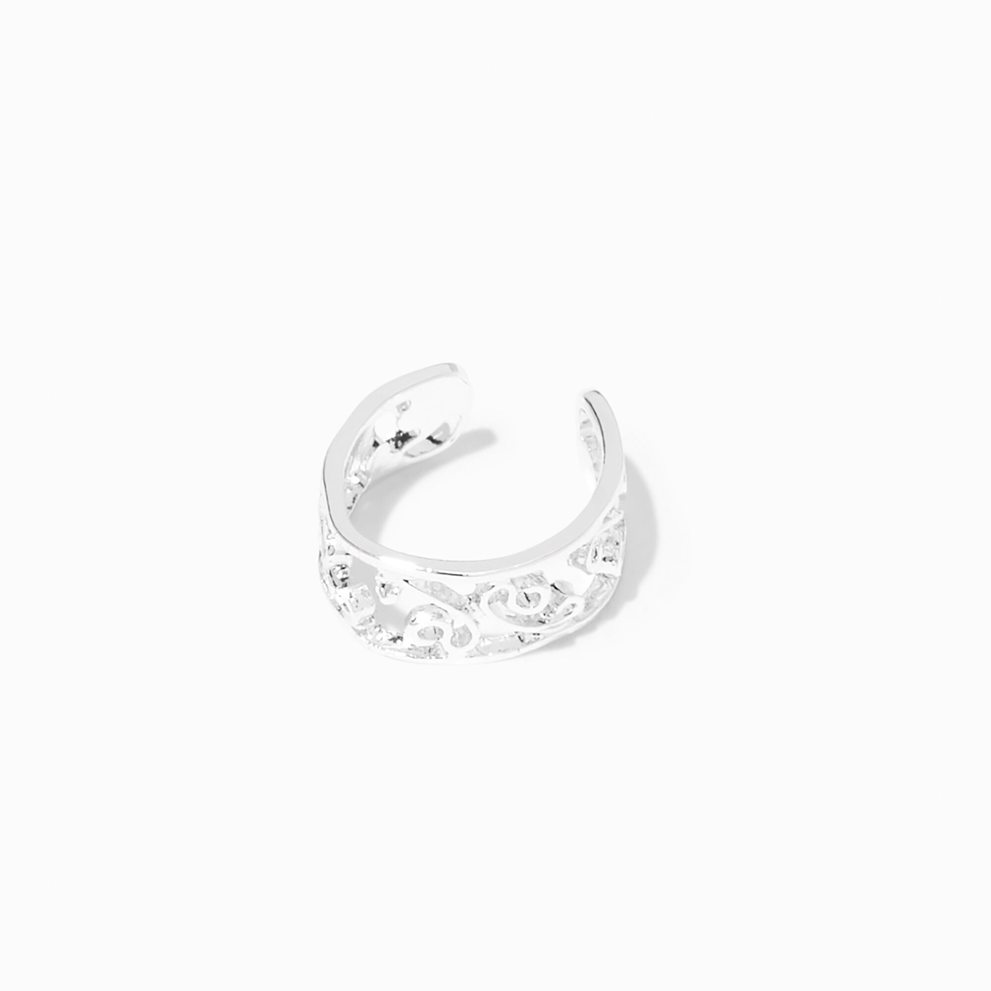 View Claires Tone Filigree Ear Cuff Silver information
