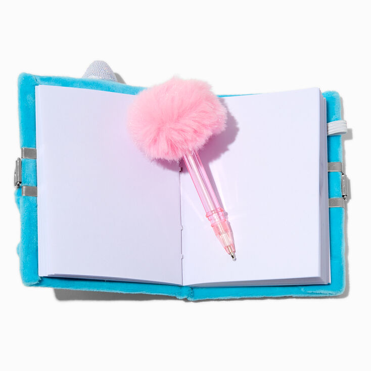 Blue Dino Plush Lock Diary,