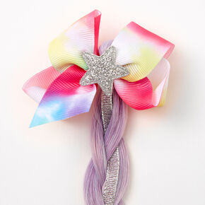 Claire&#39;s Club Rainbow Ombre Faux Hair Clip,