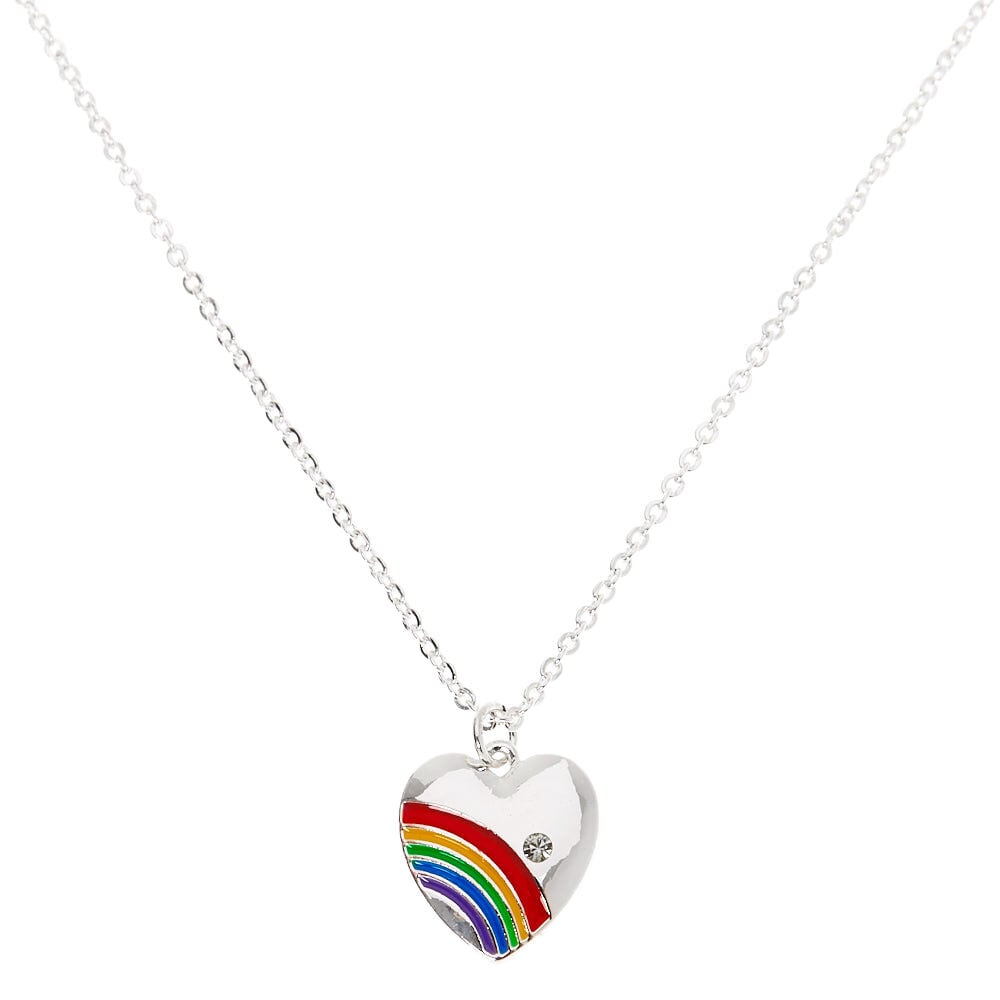 Heart sales necklace claire's