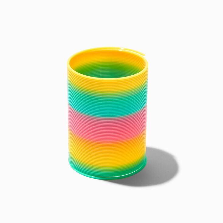 Jouet à ressort slinky arc-en-ciel géant en exclusivité chez