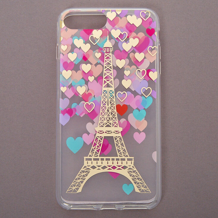 Parisian Romance Clear Protective Phone Case - Fits iPhone 6/7/8 Plus,