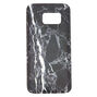 Coque de portable noire effet marbr&eacute; - Compatible avec Samsung Galaxy&nbsp;S7,