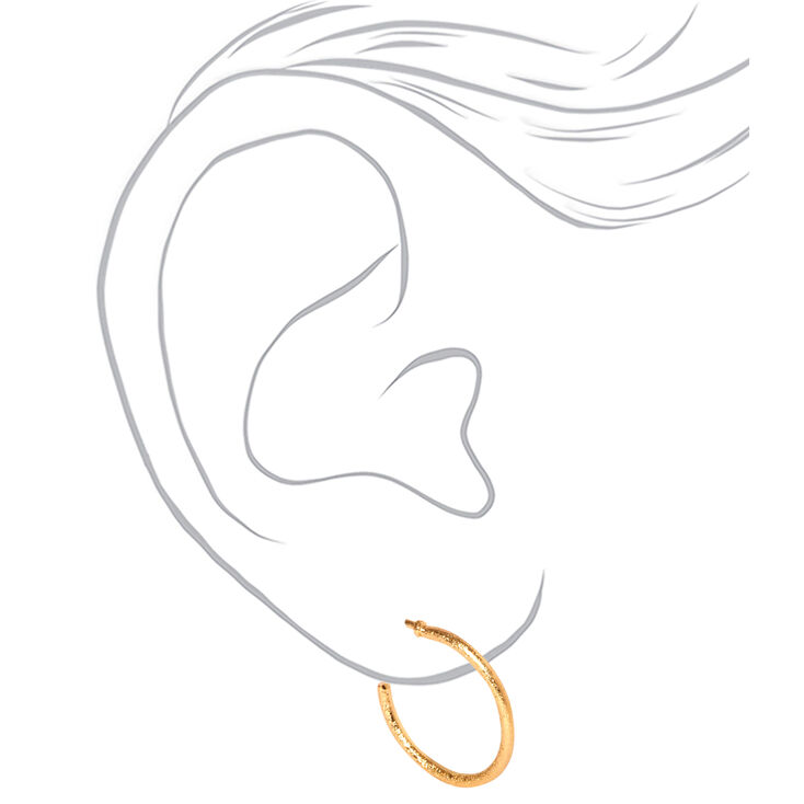 Boucles d&rsquo;oreilles vari&eacute;es disques noirs et couleur dor&eacute;e - Lot de 9,