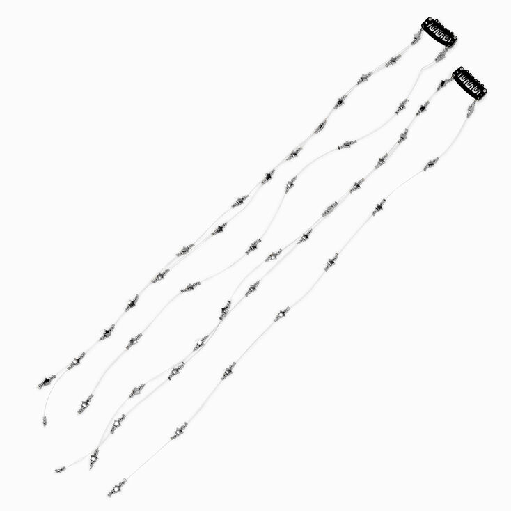 Silver Star Clip In Extensions - 2 Pack,