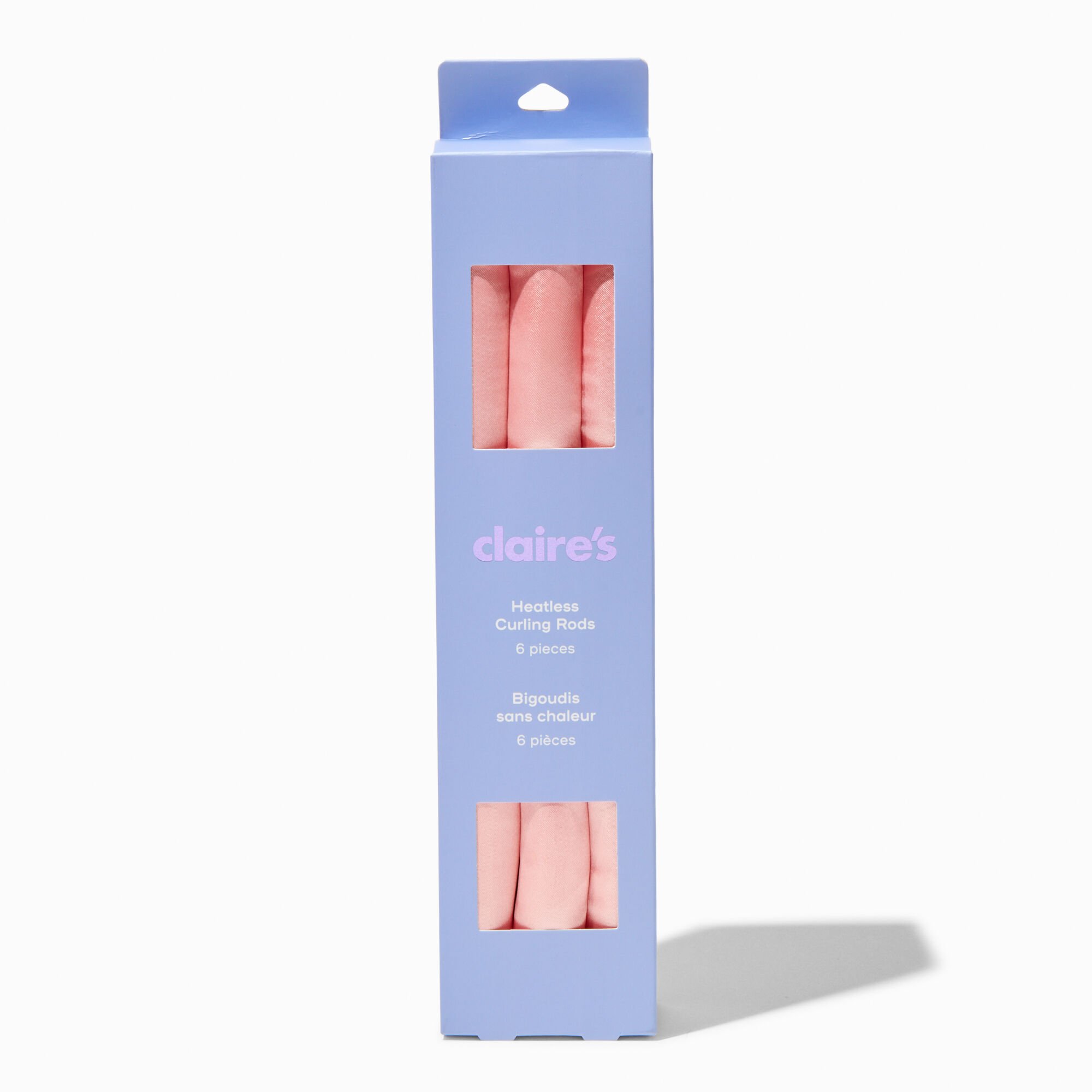 Pink Heatless Curling Rods - 6 Pack,