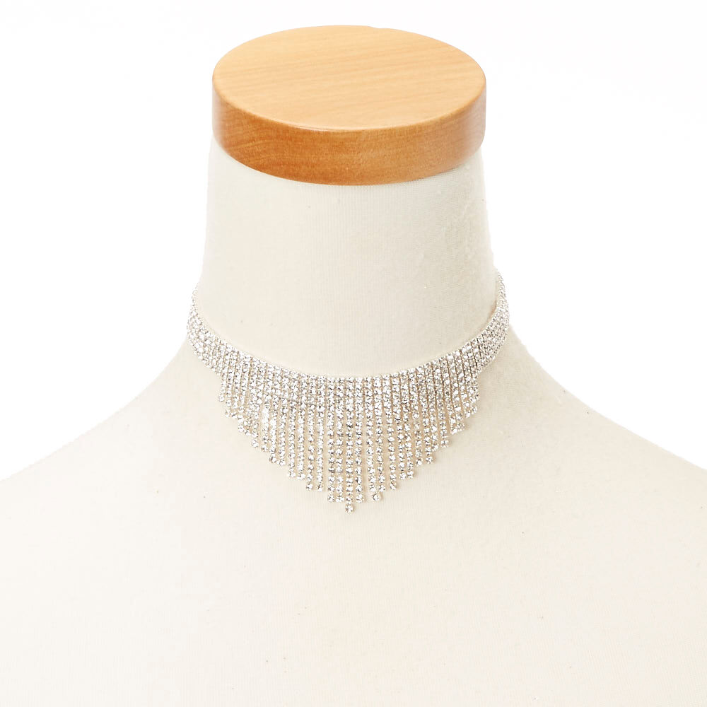 Fringe choker necklace online