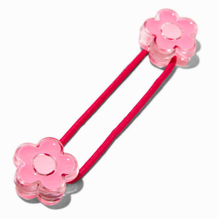 Claire&#39;s Club Bright Flower Charm Hair Ties - 6 Pack,