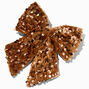 Bronze Sequin Hair Bow Clip,