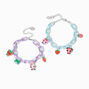 Claire&#39;s Club Costume Critters Plastic Clear Chain Bracelets - 2 Pack,