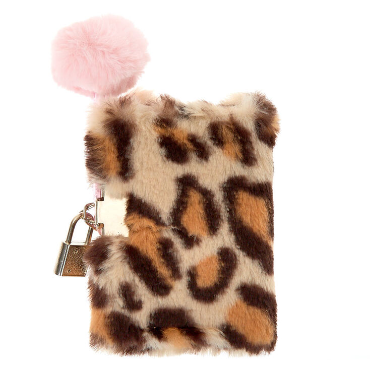 Claire&#39;s Club Shakey Leopard Lock Diary,