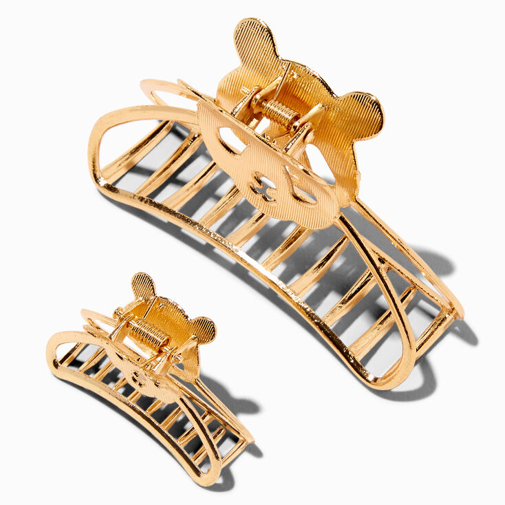 Gold Panda Hair Claws - 2 Pack,