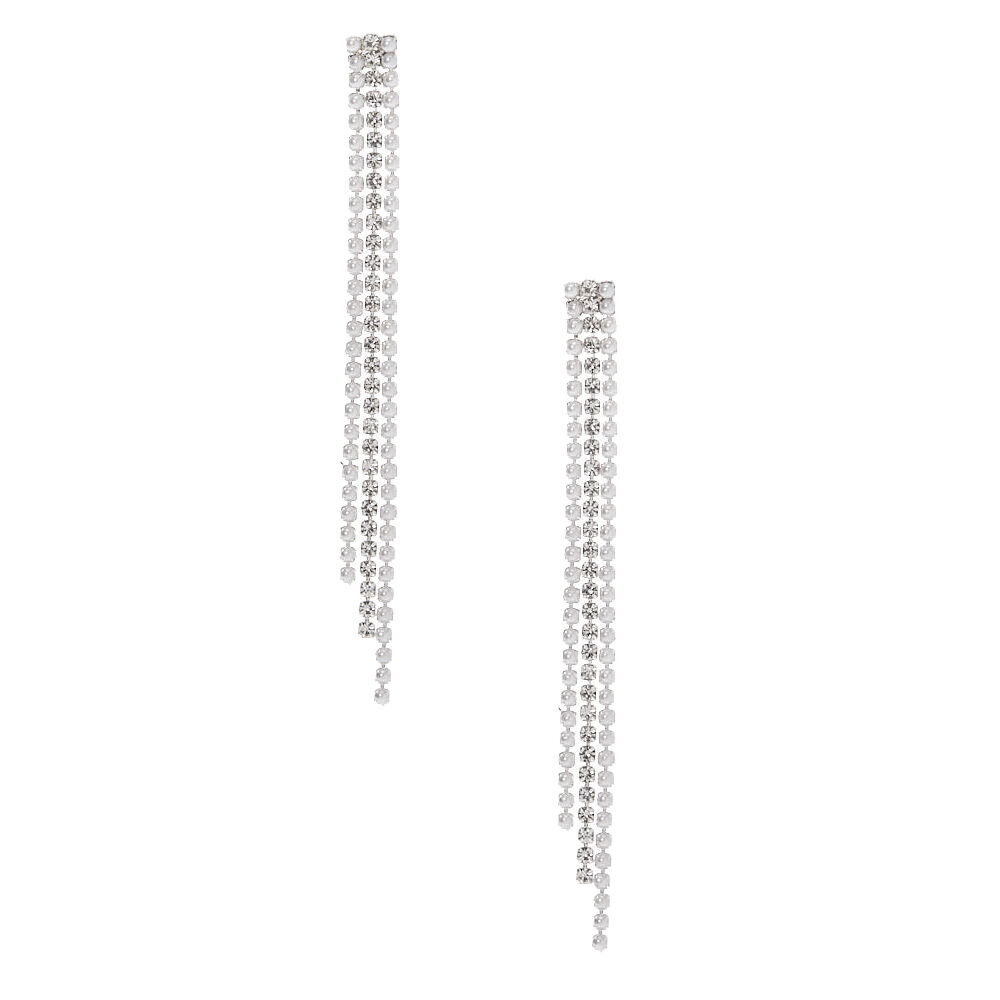 Silver Rhinestone Pearl 3