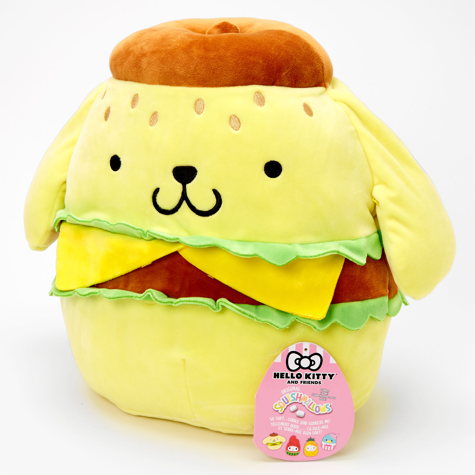 NEW Claires Exclusive Cheese Burger 5 Inch Squishmallow Toy Plush