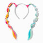 Claire&#39;s Club Bubble Braid Faux Hair Headband,