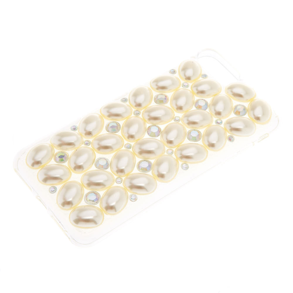 Coque de portable perle d'imitation ovales,