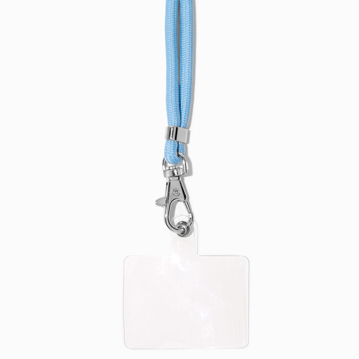 Light Blue Corded Crossbody Phone Strap