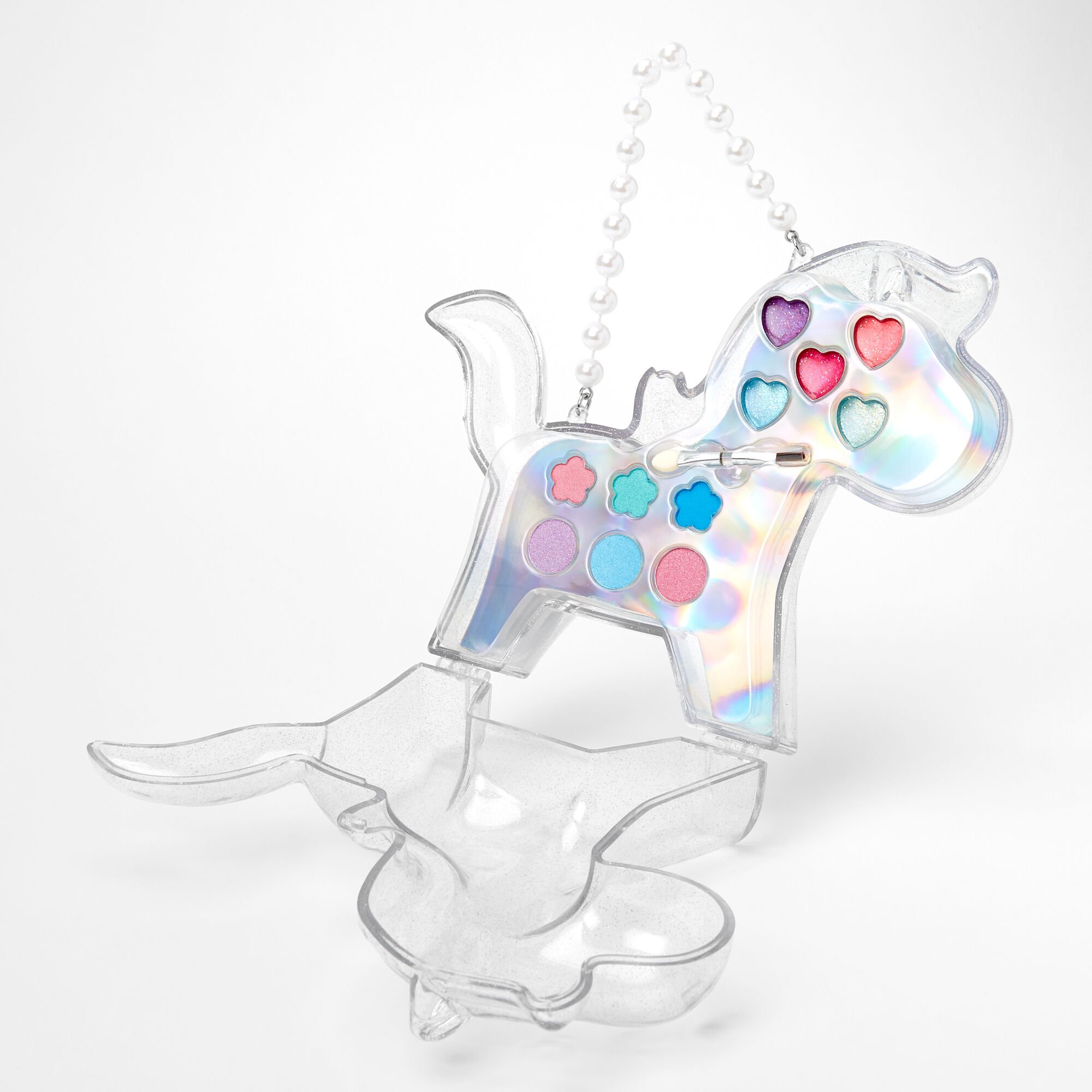 Mini palette compacte de maquillage sac à main licorne Claire's Club,