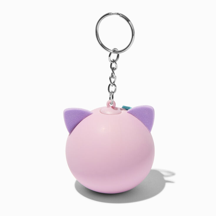 Pink Owl Stress Ball Keychain,