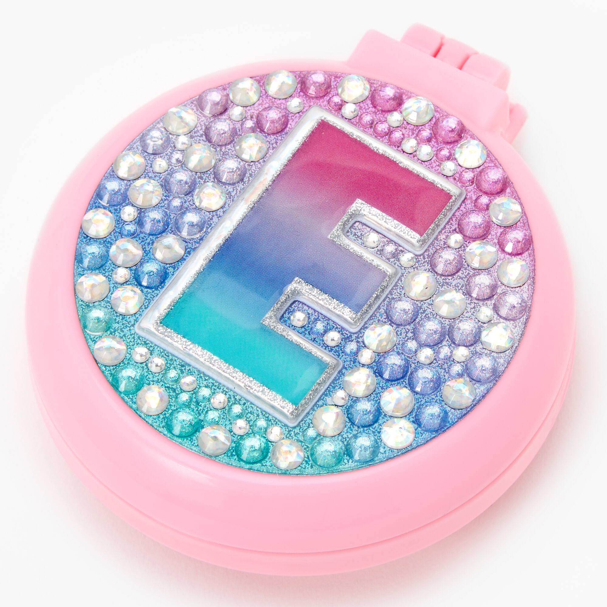 Initial Pop-Up Hair Brush - Pink, E,