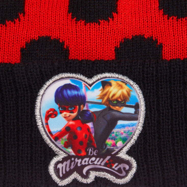 Miraculous&trade; Polka Dot Pompom Hat- Red/Black,