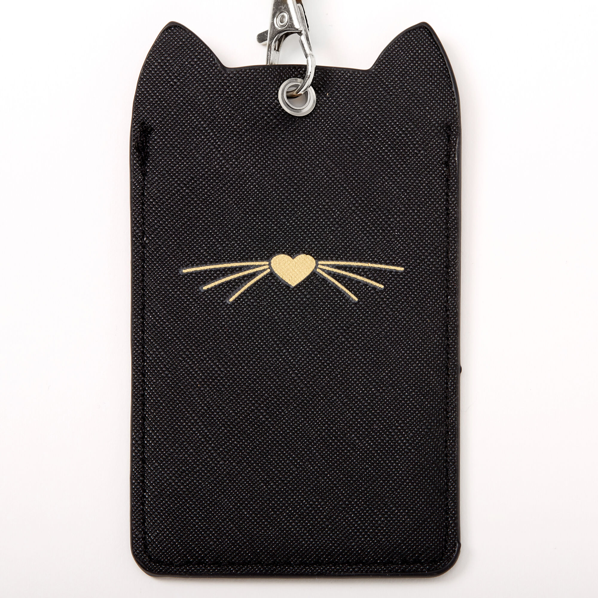 Cat Ears Lanyard - Black,