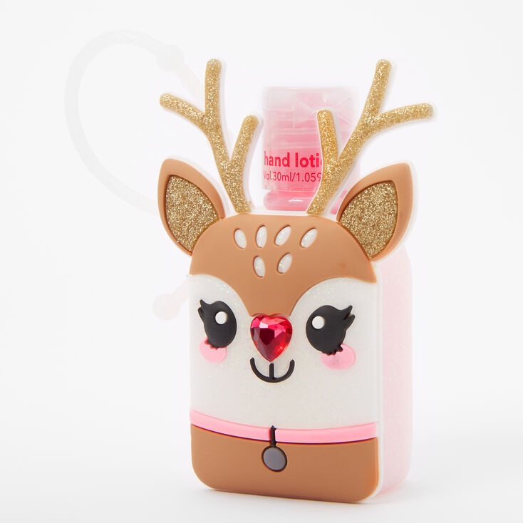 Glitter Reindeer Hand Lotion - Cherry,
