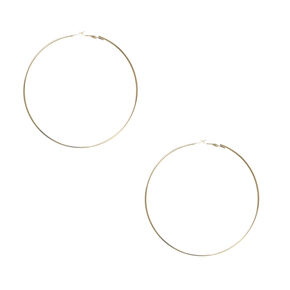 Gold-tone 100MM Hoop Earrings,