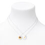Best Friends Silver Flower Necklaces - 2 Pack,