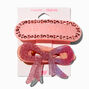 T H E M E x Claire&#39;s Pink Be You Bow Hair Clips - 2 Pack,