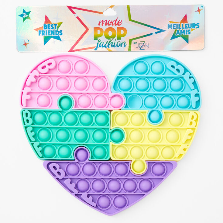 Pop Fashion 7.5&#39;&#39; Best Friends Puzzle Heart Fidget Toy,