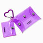 T H E M E x Claire&#39;s Purple Heart Keychain Pouch - 2 Pack,
