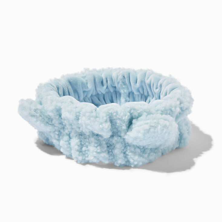 Blue Sherpa Makeup Headwrap,
