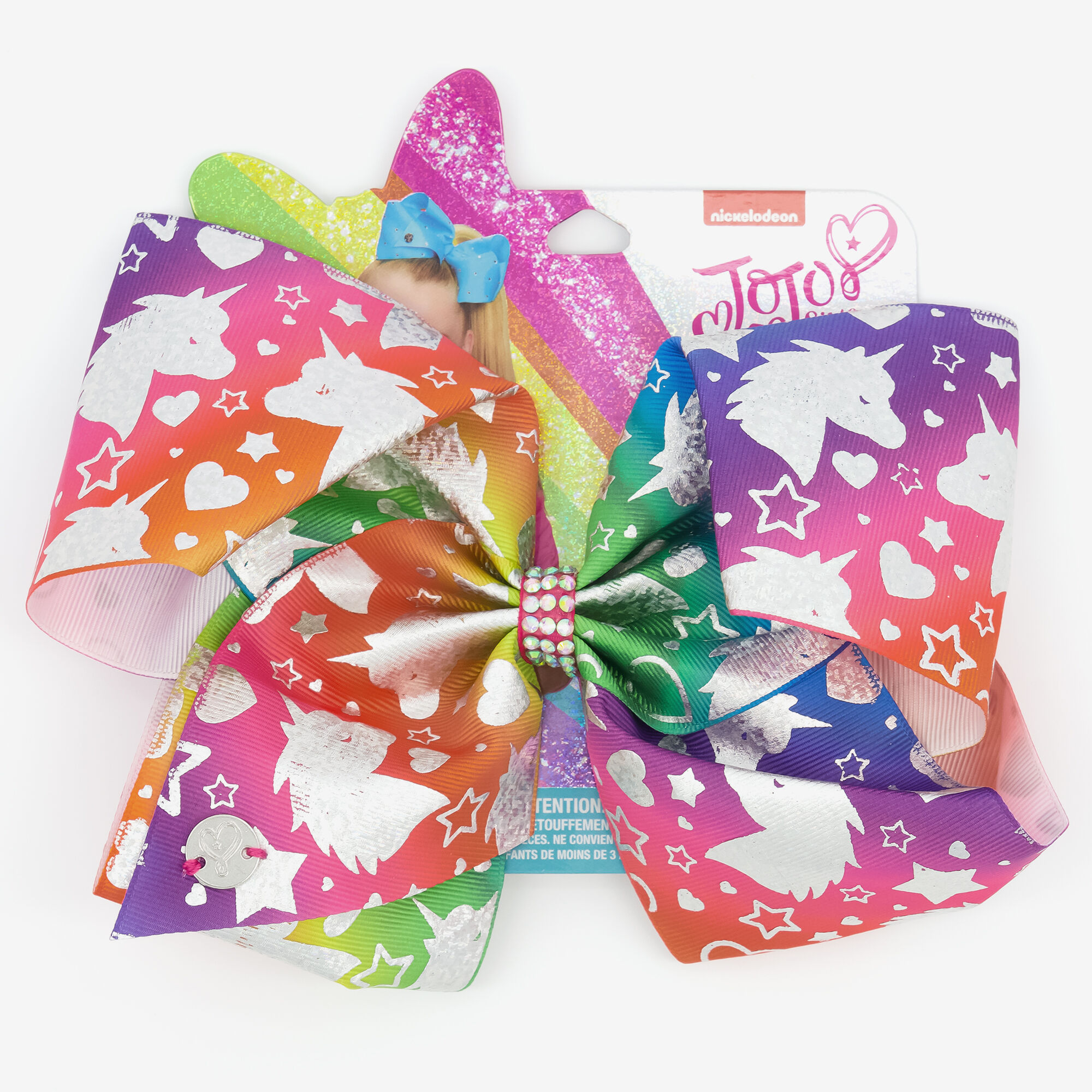 Claire's Gros nœud pour cheveux licorne JoJo Siwa™ - Arc-en-ciel
